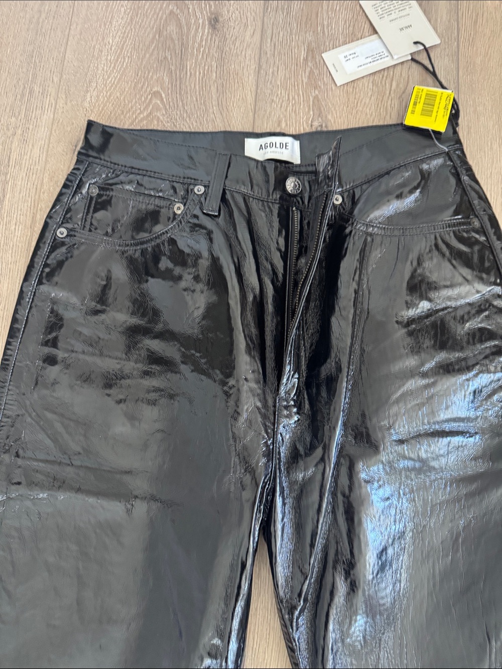 Agolde 90s Pinch Waist Recycled Leather Pants